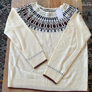 Ajilok XL Sherpa sweater cotton new with tags